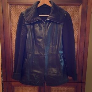 Sisley Vintage Brown Leather Jacket